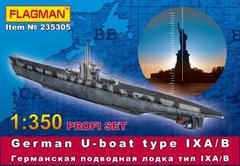 Подводная лодка типа IX A/B (профи набор) 1:350
