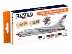 Набор красок US Navy and USMC „high-viz” 1950-70, 6 штук (Orange Line) Hataka CS18
