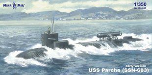 1/350&nbsp;Американський підводний човен SSN-683 Parche, рання версія&nbsp;(MikroMir 350-37), збірна модель
