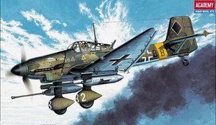 1/72 Junkers Ju-87G Stuka "Tank Buster" німецький штурмовик (Academy 12450), збірна модель