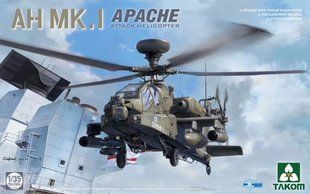 1/35 Ударний гелікоптер AH Mk.1 Apache (Takom 2604), збірна модель