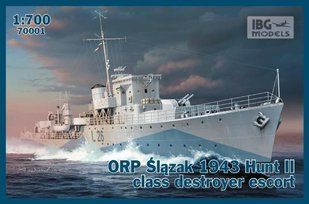 1/700 ORP Slazak 1943 Hunt II class destroyer escort (IBG Models 70001) сборная модель