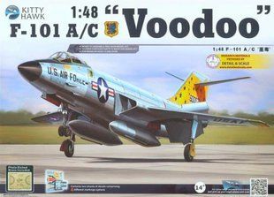 1/48 F-101A/C Voodoo реактивный самолет (Kitty Hawk 80115) сборная модель