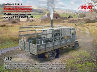 1/35 Германский грузовик&nbsp;Renault AHN LKW с полевой кухней&nbsp;Hf.14 Kleine Feldkueche (ICM 35415), сборная модель