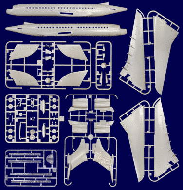 1/144 Vickers VS10 K4 type 1170 літак-танкер (Roden 328) збірна модель