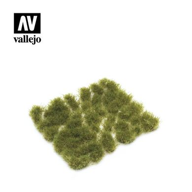 Кущики густої зеленої трави, висота 6 мм, аркуш 70х60 мм (Vallejo SC413 Wild tuft dense green)