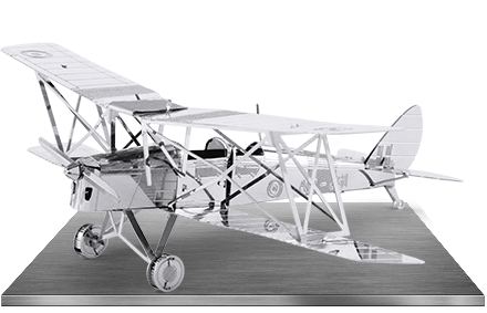 De Havilland Tiger Moth, збірна металева модель (Metal Earth MMS066)