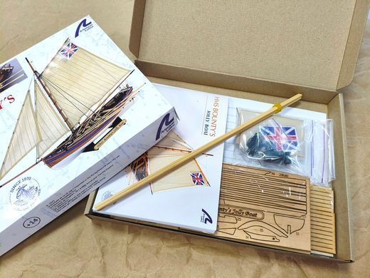 1/25 Bounty's Jolly Boat прогулянкова шлюпка Баунті (Artesania Latina 19004), збірна дерев'яна модель