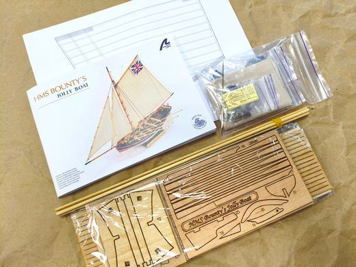1/25 Bounty's Jolly Boat прогулянкова шлюпка Баунті (Artesania Latina 19004), збірна дерев'яна модель