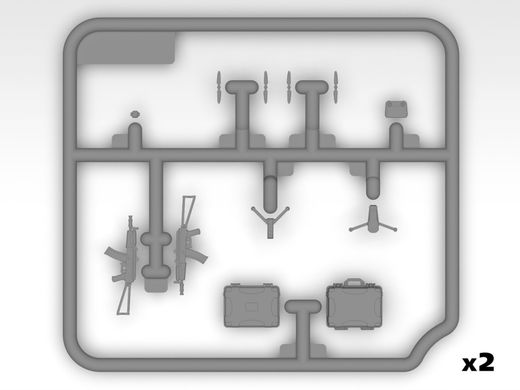 1/35 Піхотне озброєння та шеврони Збройних Сил України (ICM 35749), збірне пластикове