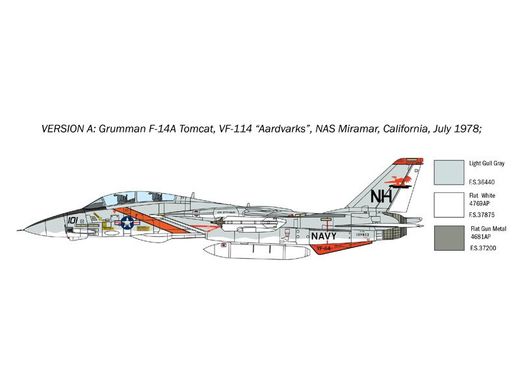 1/72 F-14A Tomcat американський літак (Italeri 1414) збірна модель
