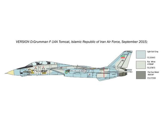 1/72 F-14A Tomcat американський літак (Italeri 1414) збірна модель