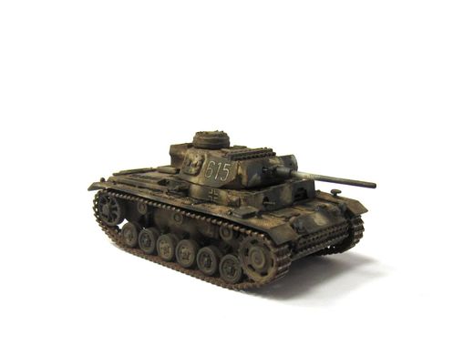 1/72 Германский танк Pz.Kpfw.III Ausf.L #615 (авторская работа), готовая модель