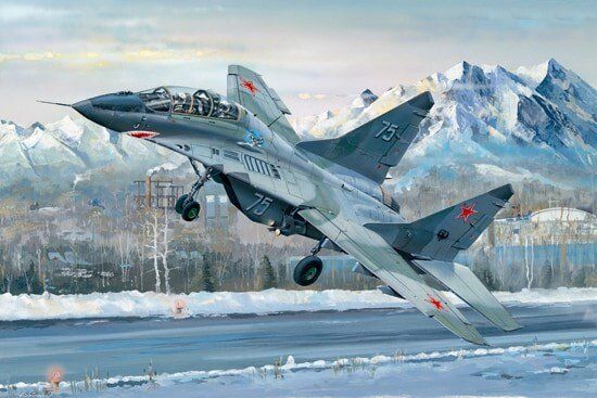 1/32 МиГ-29УБ учебно-боевой самолет (Trumpeter 03226) сборная модель