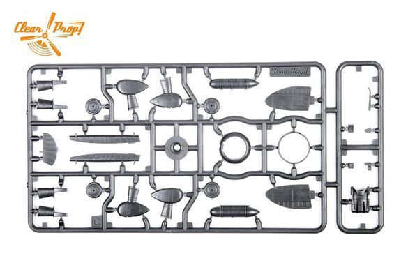 1/72 Истребитель A5M2b Claude ранней версии, серия Starter Kit (Clear Prop Models CP72006), сборная модель