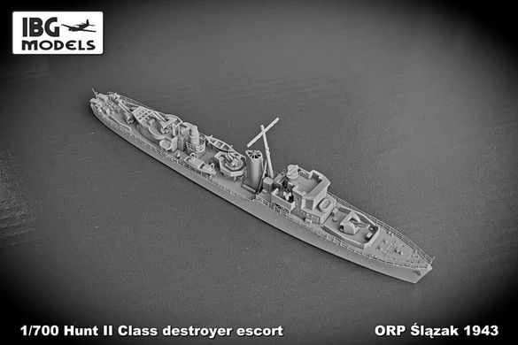 1/700 ORP Slazak 1943 Hunt II class destroyer escort (IBG Models 70001) сборная модель