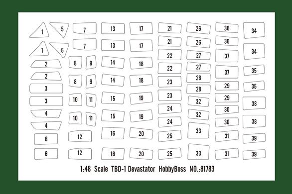 1/48 TBD-1 Devastator американський торпедоносець-бомбардувальник (Hobbyboss 81783), збірна модель