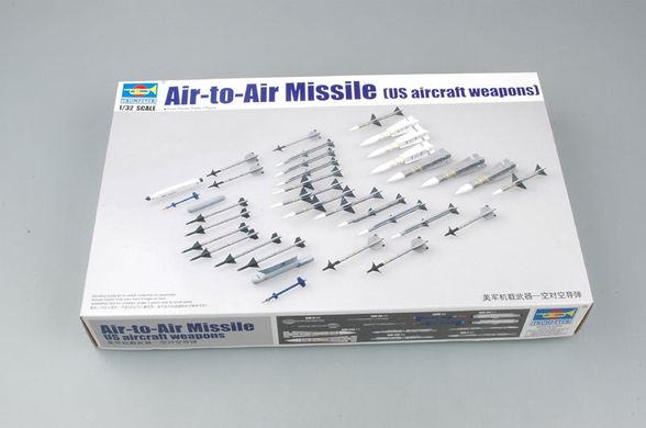 1/32 Авіаційне підвісне озброєння США: ракети "повітря-повітря" (Trumpeter 03303), збірні пластикові