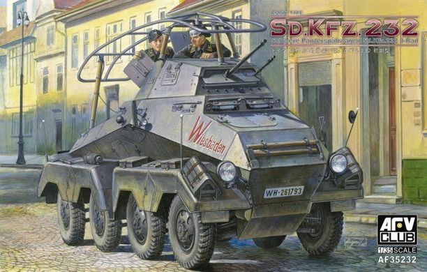 1/35 Sd.Kfz.232 8 Rad. ранний тип германский бронеавтомобиль (AFV Club AF35232) сборная модель