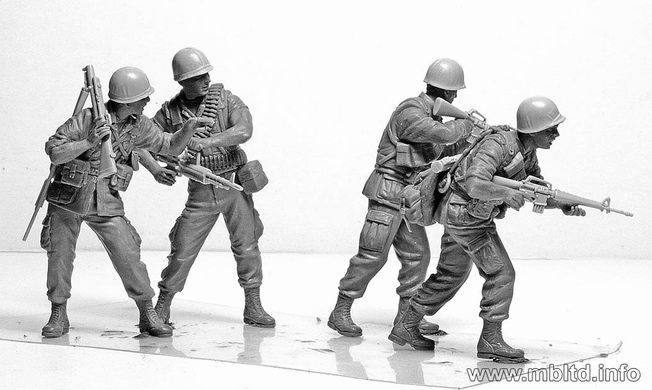 1/35 "Патруль джунглей", американские солдаты, война во Вьетнаме (Master Box 3595)