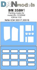 1/35 Маски малярні для ЗІЛ-131КШМ, для моделей ICM (DANmodels DM35801)