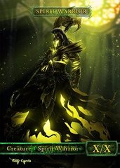 Spirit Warrior Token Magic: the Gathering (Токен) GnD Cards