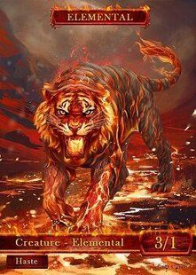 Elemental Red #3 Token Magic: the Gathering (Токен) GnD Cards