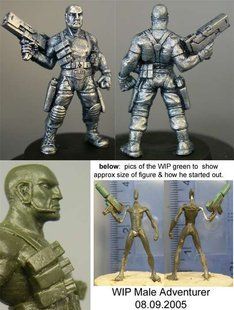 HassleFree Miniatures - Grant, male survivalist - HF-HFA003