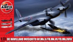 1/72 De Havilland Mosquito Mk.II/Mk.VI/Mk.XVIII (Airfix 03019) сборная модель