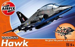 Реактивный истребитель BAe Hawk (Airfix Quick Build J6003) простая сборная модель для детей