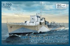 1/700 ORP Kujawiak 1942 Hunt II class destroyer escort (IBG Models 70002) сборная модель