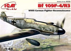 1/48 Messerschmitt Bf-109F-4/R3 германский самолёт разведчик (ICM 48106), сборная модель