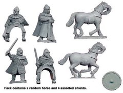 Темные века (Dark Ages) - Saxon Personalities Harold and Tostig (2 foot, 2 Mtd) - Crusader Miniatures NS-CM-DAS010