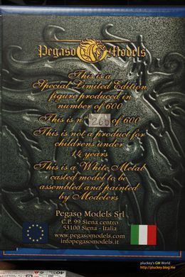 54мм Італійські лицарі в замку, XIV ст., колекційна він'єтка Limited Edition (Pegaso Models LE-0154), збірна олов'яна