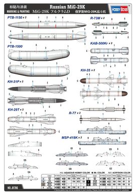 1/48 МіГ-29К палубний винищувач (Hobbyboss 81786), збірна модель