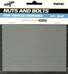 1/35 Гайки и болты, набор A малый (2 типа, 3 размера) (Meng Model SPS-005) пластик
