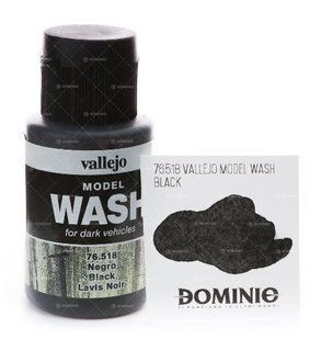Смывка черная акриловая, 35 мл (Vallejo 76518 Model Wash BLACK)