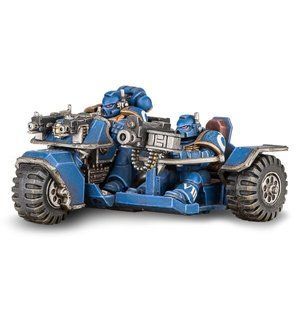 Space Marine Attack Bike (Космодесант: наступательный байк/мотоцикл) Games Workshop 48-20