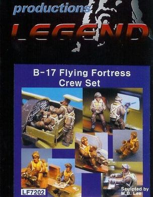 1/72 Экипаж для бомбардировщика B-17 Flying Fortress (Legend Productions LF7202) смола