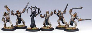 Warmachine Cryx Allies Cephalyx Slaver and Drudges (Unit Box: 1 Slaver, 5 Slaves) - Privateer Press Miniatures PRIV-PIP 42005
