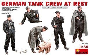 1/35 Германские танкисты на отдыхе, 5 фигур, сборные пластиковые (MiniArt 35198)