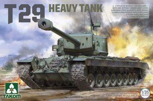 1/35 T29 американский тяжелый танк (Takom 2143), сборная модель
