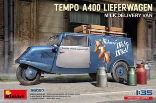 1/35 Tempo A400 Lieferwagen фургон доставки молока (Miniart 38057), збірна модель