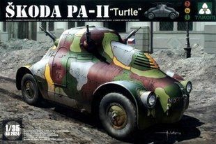 1/35 Skoda PA-II "Turtle" чешский бронеавтомобиль (Takom 2024) сборная модель
