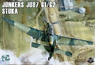 1/35 Junkers Ju-87G1/G2 Stuka германский пикирующий бомбардировщик (Border Model BF002), сборная модель