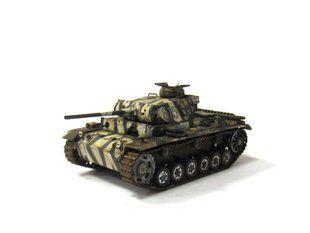 1/72 Німецький танк Pz.Kpfw.III Ausf.L #615 в засадному зимовому камуфляжі (авторська&nbsp;робота), готова&nbsp;модель