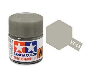 Фарба Tamiya XF-14 Japanese Army Grey, матова акрилова, 10 мл (Tamiya 81714)