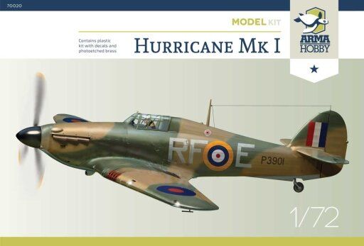 1/72 Hurricane Mk.I британський винищувач (Arma Hobby 70020), збірна модель