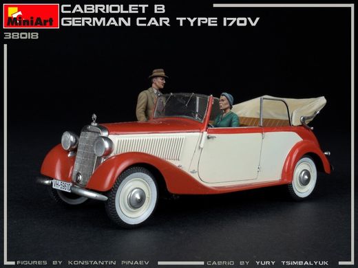 1/35 Автомобіль Cabriolet B Type 170V з фігурами (Miniart 38018), збірна модель