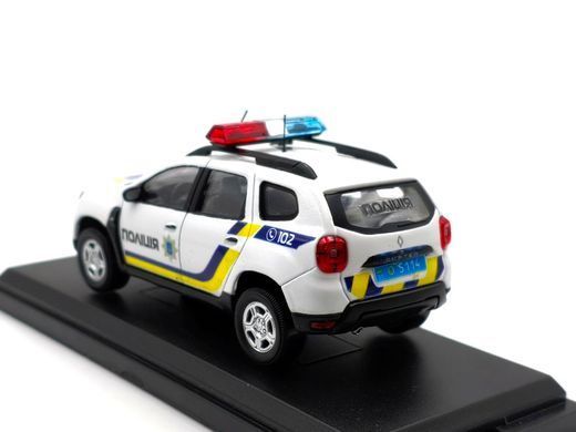 1/43 Автомобіль Dacia Duster&nbsp;"Поліція", готова модель на підставці
